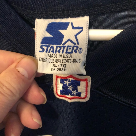 Vintage 90's Starter Dallas Cowboys Aikman #8 Football Jersey XLarge - Picture 10 of 11